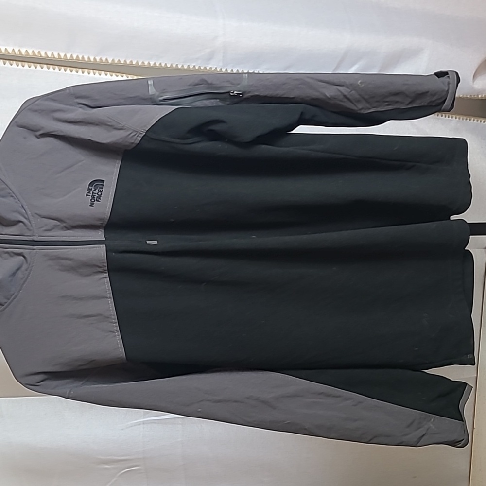 The North Face Quarter Zip Black Gray Jacket Mens Extra Large